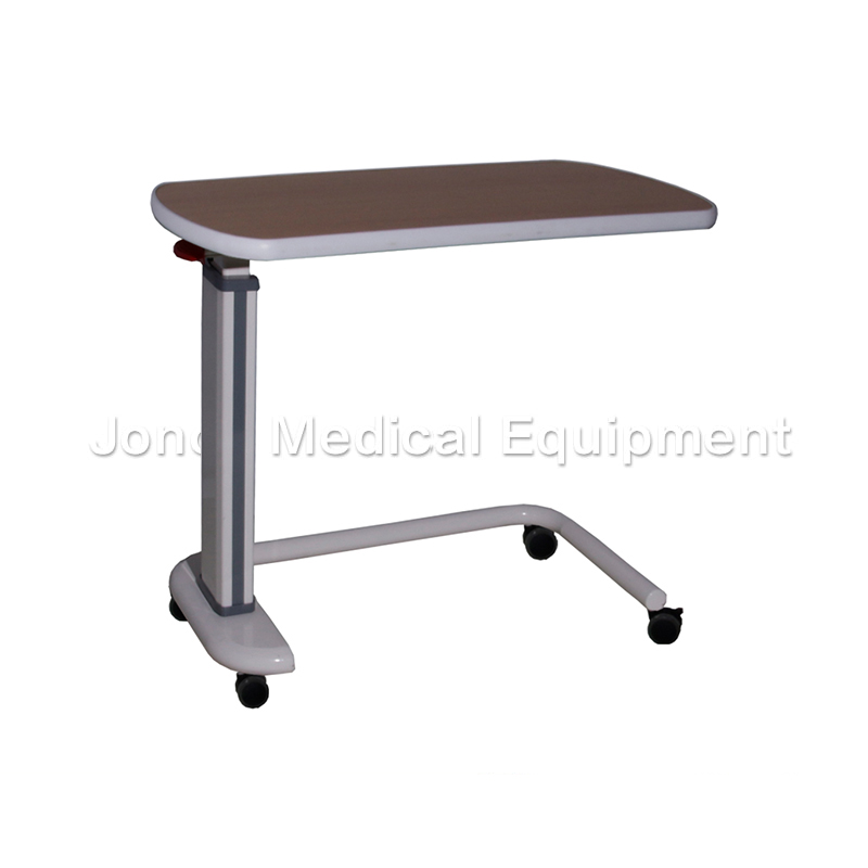 OBT-B05 Mesa de comedor para paciente médico, material de aleación de aluminio resistente 