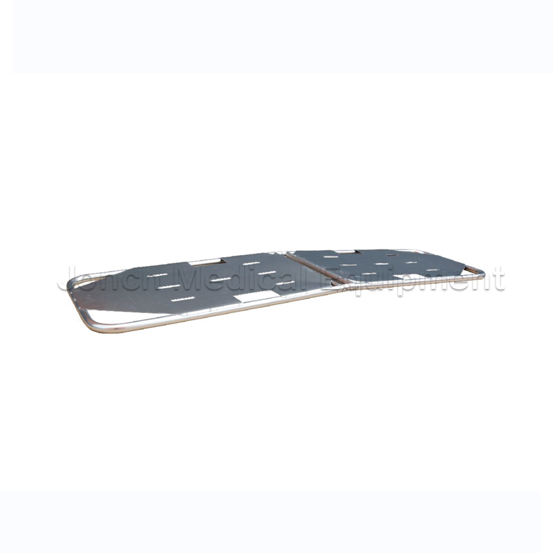 ST200031 Camilla plegable de dos pliegues (plegable) portátil médica de aleación de aluminio con ruedas para hospital/ambulancia/rescate